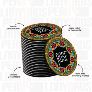 POSAVASOS DE NEOPRENO REDONDO